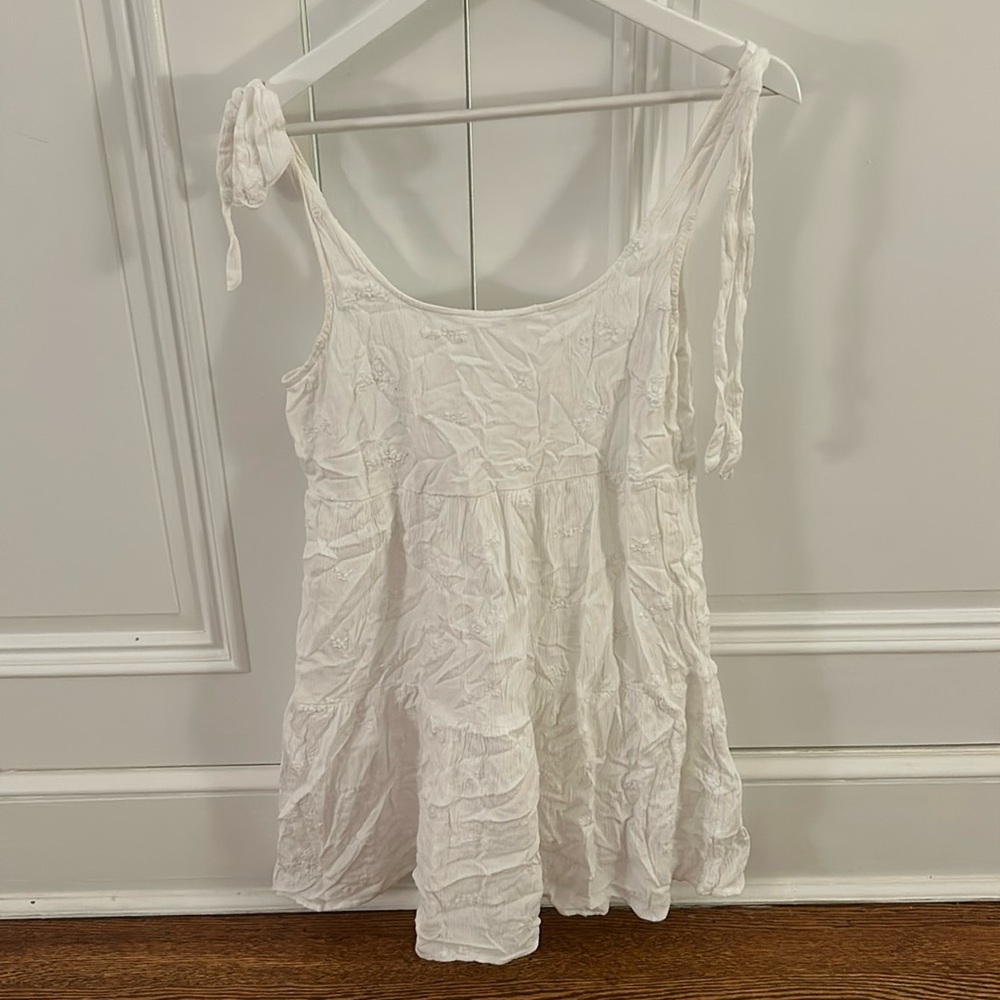 American Eagle Tie White Dress